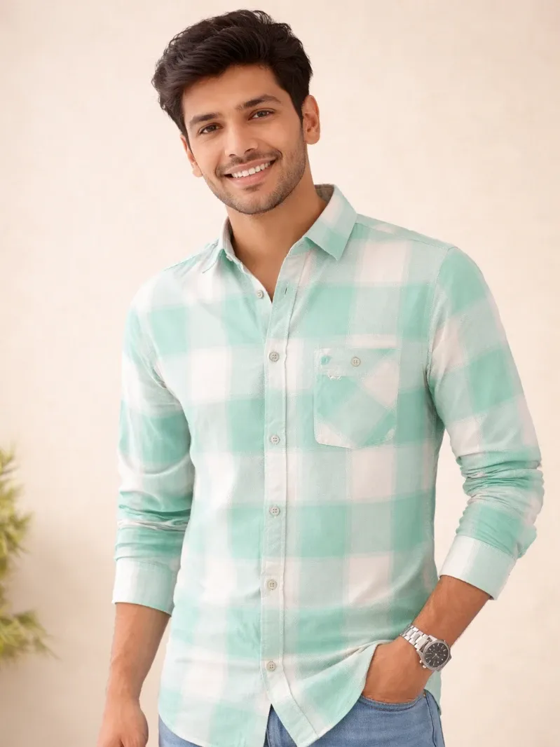 Men’s Checks Full Sleeve Grindal Shirt |  Full Sleeves Mens Shirt